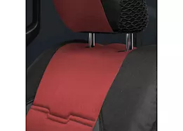 Smittybilt 20-c gladiator jt gen2 neoprene front/rear seat cover; red/black