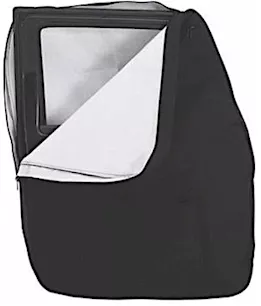 Smittybilt 07-18 wrangler (jk/jl) storage bag - hard doors - pair - black