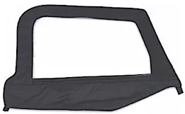 Smittybilt 97-06 wrangler (tj) soft top - door skin w/ frame - passenger side - black diamond