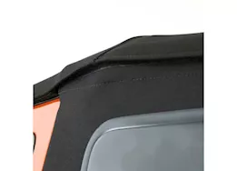 Smittybilt 10-18 wrangler jk 4dr premium canvas oem replacement soft top w/tinted windows; prot3k black