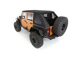 Smittybilt 07-18 jeep wrangler jk 4 dr protek bowless combo top kit w/tinted windows
