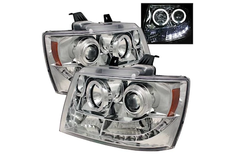 Spyder Automotive 07-14 suburban/tahoe/avalanche projector headlights-led halo driver/passenger Main Image
