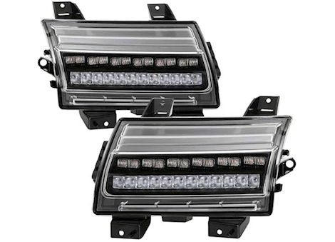 Spyder Automotive 18-21 WRANGLER/20-21 GLADIATOR(EXCL SPORT) HALOGEN FULL LED FRONT BUMPER LIGHTS BLACK HOUSING