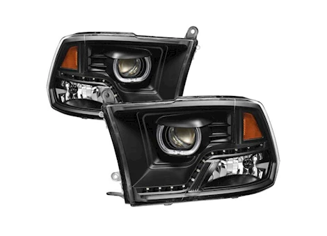 Spyder Automotive 09-14 RAM HALO LED PROJECTOR HEADLIGHTS-BLACK DRIVER/PASSENGER