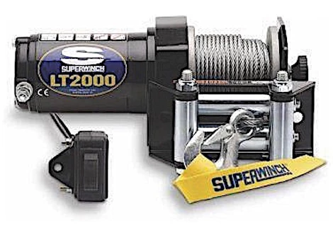 Superwinch Lt2000 atv 12 vdc winch, 2,000 lb /907kg, handlebar switch, rf, pb, d-shackle Main Image