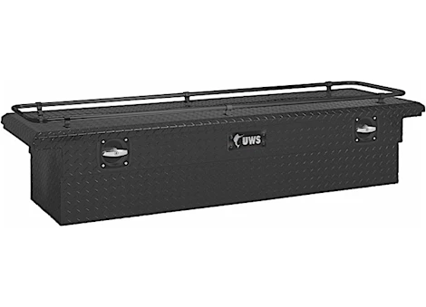 UWS Secure Lock Low Profile Single Lid Aluminum Crossover Tool Box w/Lid Rail-70"L x 20.25"W x 14.5"H