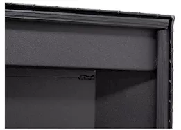 Weatherguard Saddle box, aluminum, full low profile, textured matte black, 11.0 cu ft