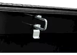 Weatherguard Saddle box, aluminum, full standard, gloss black, 11.0 cu ft