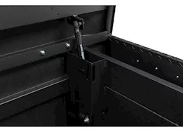 Weatherguard Saddle box, aluminum, full standard, textured matte black, 11.0 cu ft
