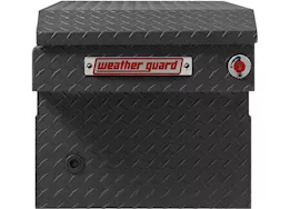 Weatherguard Saddle box, aluminum, full standard, textured matte black, 11.0 cu ft