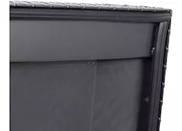 Weatherguard Saddle box, aluminum, full standard, gunmetal gray, 11.0 cu ft