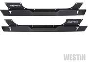 Westin Automotive 07-18 wrangler textured black rock slider steps