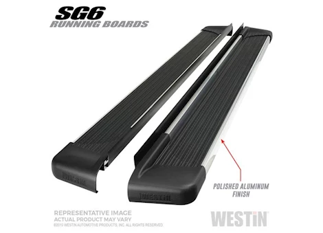 Westin Automotive 89.5 inches polished sg6 running boards (brkt sold sep) Main Image