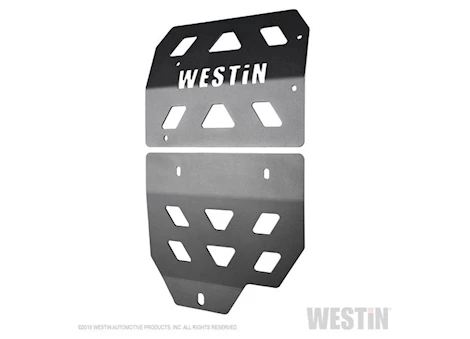 Westin Automotive 18-c wrangler jl(excl 2018 jk)textured black transmission pan skid plate Main Image