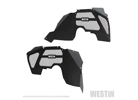 Westin Automotive 07-18 wrangler(excl 2018 jl)textured black inner fenders - front Main Image