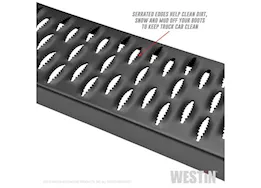 Westin Automotive Textured black running boards 90 inches textured black grate steps running board (brkt sold sep)