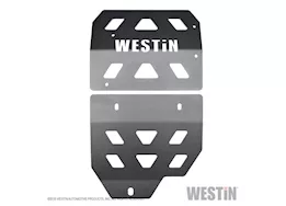 Westin Automotive 18-c wrangler jl(excl 2018 jk)textured black transmission pan skid plate
