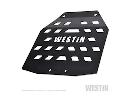 Westin Automotive 18-c wrangler jl textured black transfer case skid plate