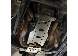 Westin Automotive 12-18 wrangler textured black oil pan skid plate