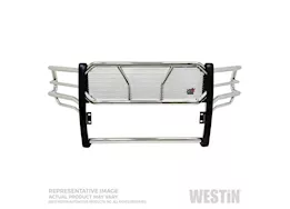 Westin Automotive 19-c ram 2500/3500(new body style)hdx grille guard stainless steel does not work with tow hooks