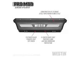 Westin Automotive 19-c ranger outlaw/pro-mod skid plate textured black