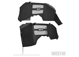 Westin Automotive 18-c wrangler/20-c gladiator textured black inner fenders - front