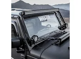 Westin Automotive 07-18 wrangler snyper ovrhead lit hoop-textured black