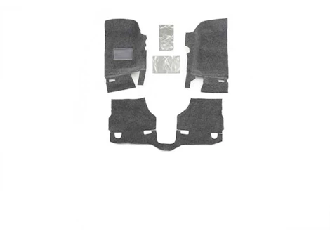 BedRug 18-c wrangler jl unlimited 3pc carpet front & rear black bedrug Main Image