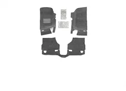 BedRug 18-c wrangler jl unlimited 3pc carpet front & rear black bedrug