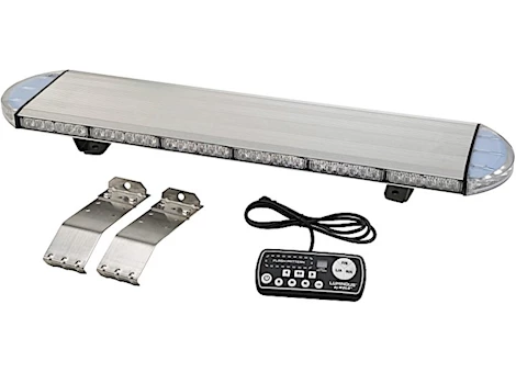 Wolo Manufacturing Corp. Sae low profile lightbar 78 led 3w 31in length clear lens amber led Main Image