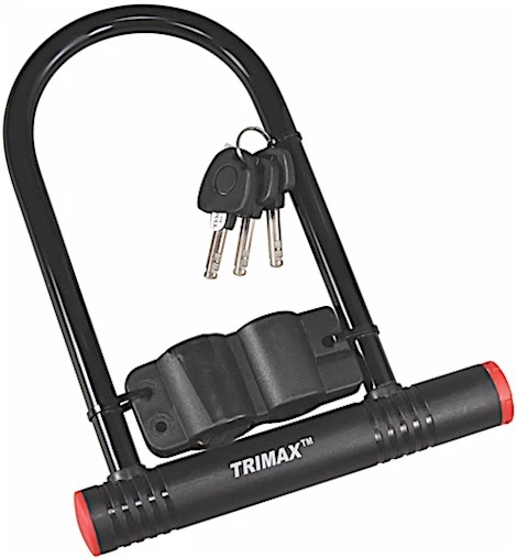 Trimax Locks MAX-SECURITY BICYCLE/ATB U SHACKLE LOCK 4 1/8in X 11in W/ 14MM SHACKLE